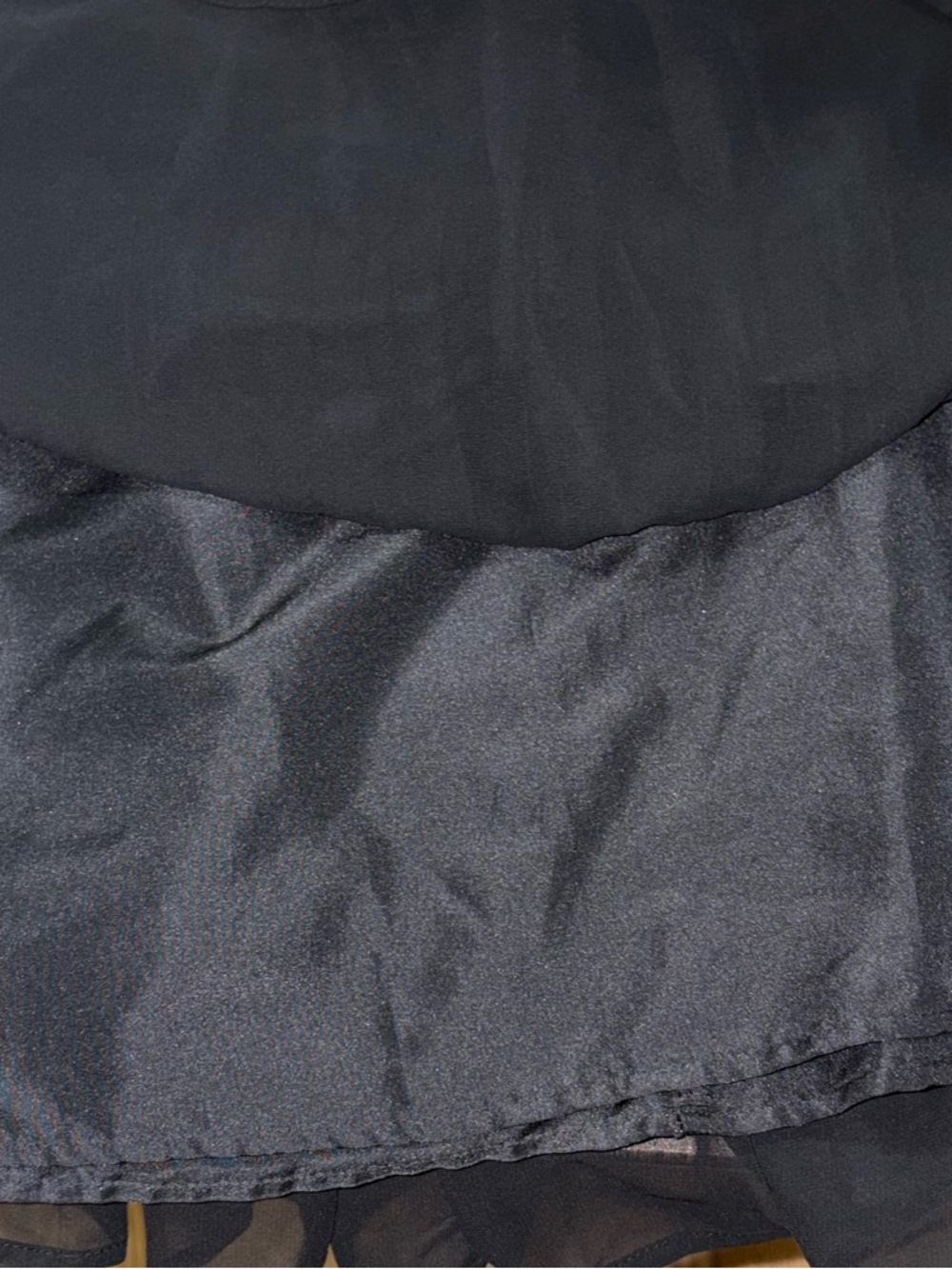 Candie's Black Pleated Chiffon Mini Skirt Size Small - Picture 4 of 6